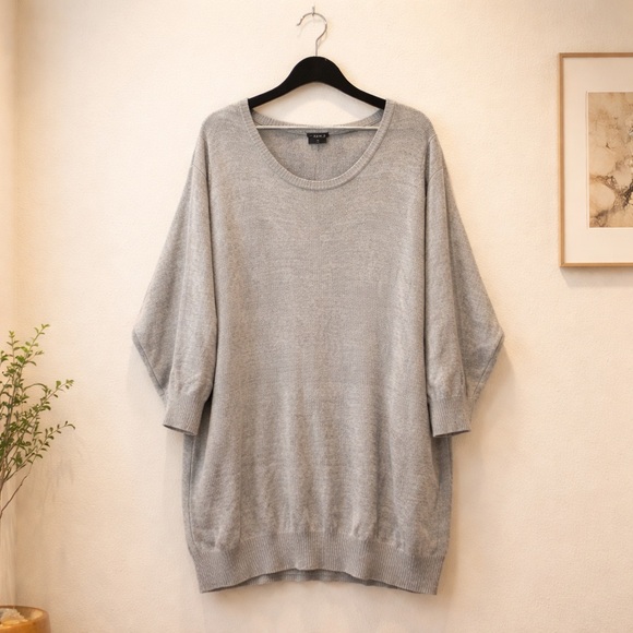 Torrid Sweater Ribbed Dress Gray Womens Size 6X - Picture 2 of 12